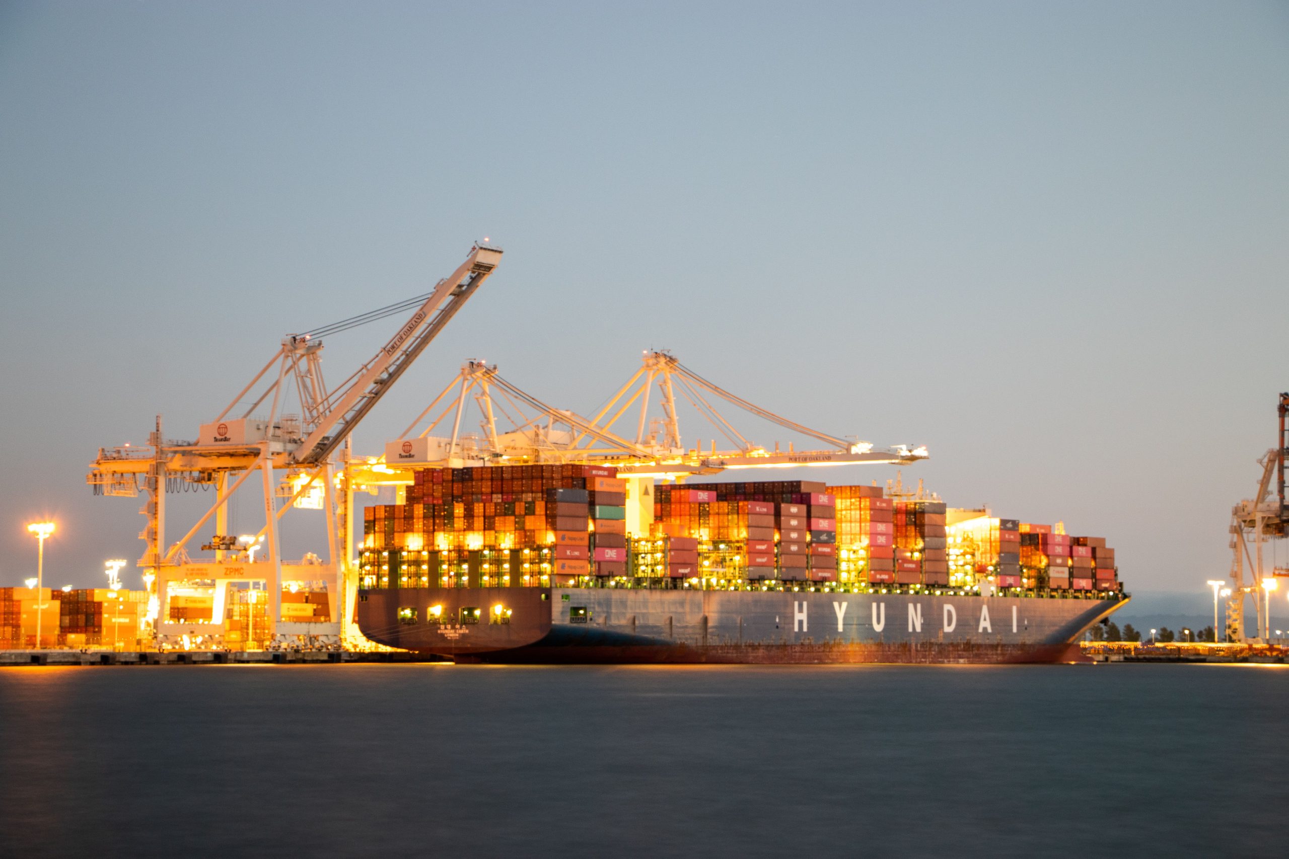 Container ship at port - our executive search case studies span supply chain, logistics and procurement